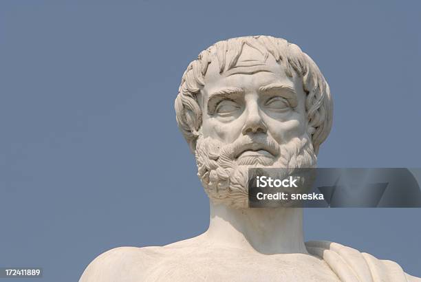 Aristotle Portraythe Philosopher Stock Photo - Download Image Now - Aristotle, Statue, Philosopher