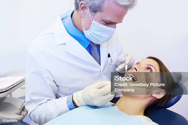 These Teeth Are Perfectly Healthy Stock Photo - Download Image Now - Adult, Adults Only, Angled Mirror