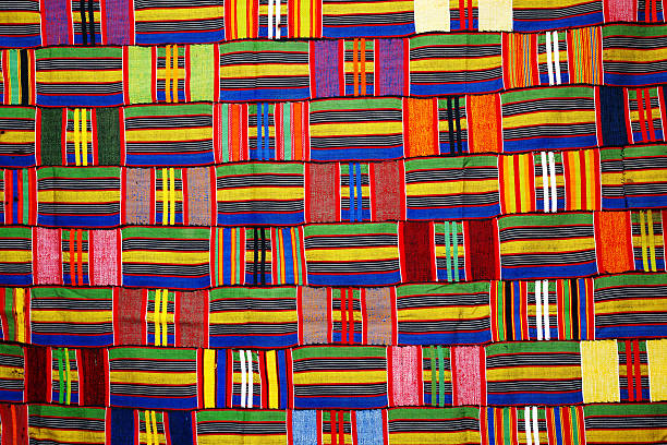 african patterns traditional handmade kente cloth from ghana.more textures/backgrounds: african tribal culture photos stock pictures, royalty-free photos & images