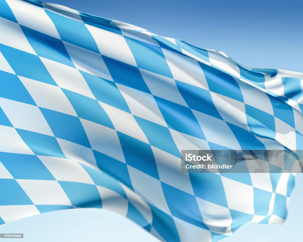 Flagge of Bavaria - Lizenzfrei Bayern Stock-Foto