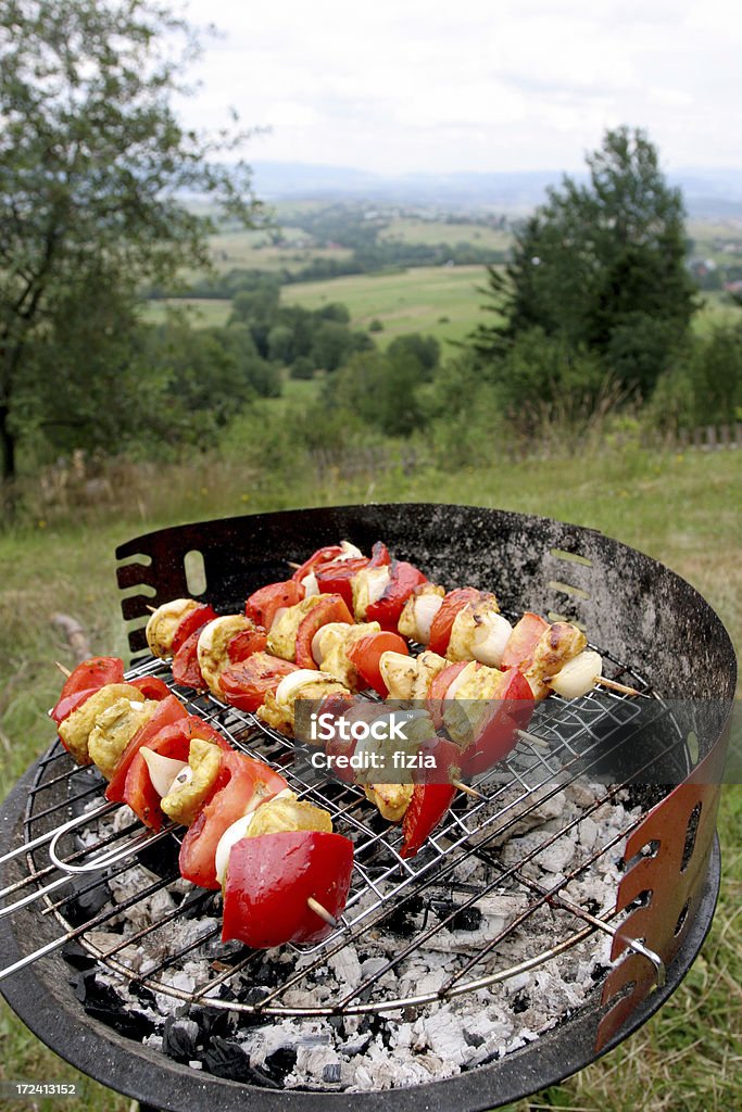 s barbecue estivi - Foto stock royalty-free di Alla griglia