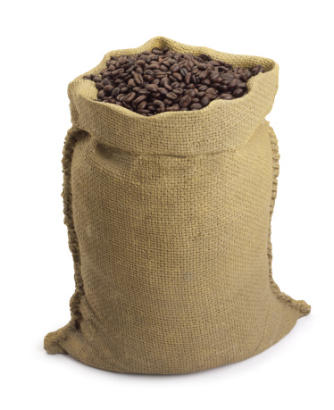 Bag of coffee beans