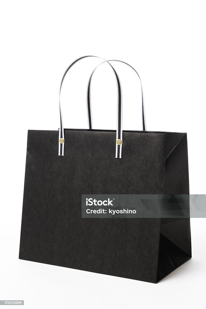 ブ��ランク、黒のショッピングバッグ - カットアウトのロイヤリティフリーストックフォト
