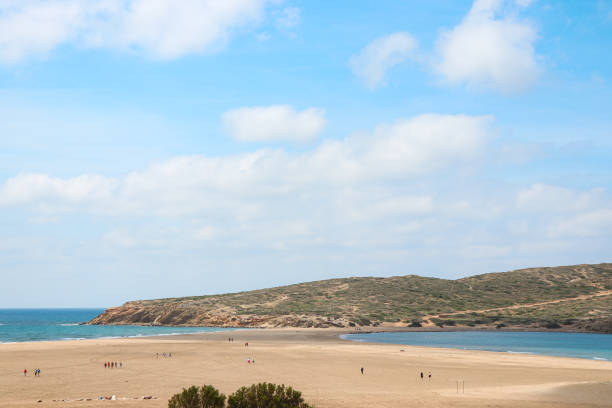 istock Prasonisi Beach, Greece, a meeting spot between two sas 1724134026