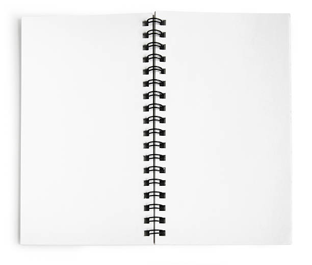 istock Blank notepad tied together with a black spiral 172413631