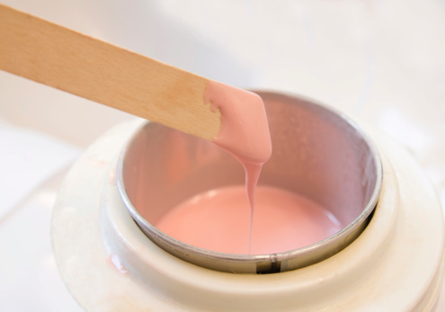 Hot pink wax used for hair removal