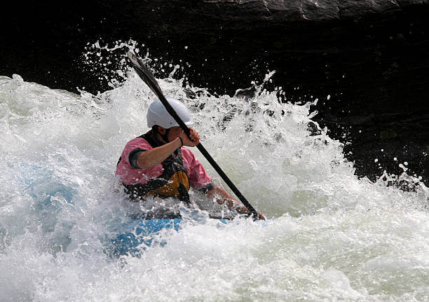 rosado - kayaking white water atlanta river nature fotografías e imágenes de stock