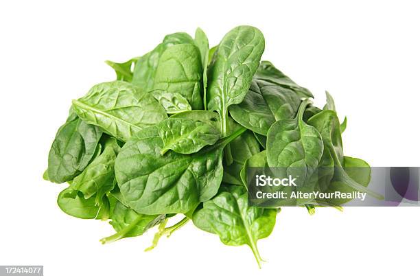 Serie Agli Spinaci - Fotografie stock e altre immagini di Alimentazione sana - Alimentazione sana, Bianco, Catasta