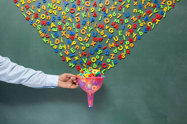 istock Searching And Filtering Words On Blackboard Via Funnel 172414350