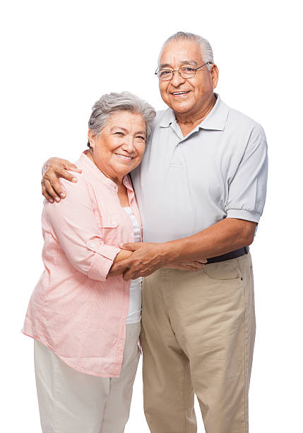 istock Loving senior couple hugging 172414459