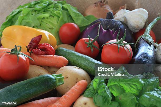 Vegetables Stock Photo - Download Image Now - Agriculture, Backgrounds, Basil