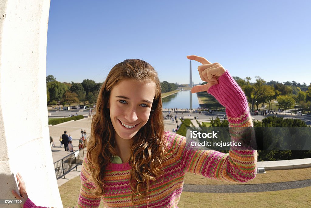 Monumento Squishing seu - Foto de stock de Washington DC royalty-free