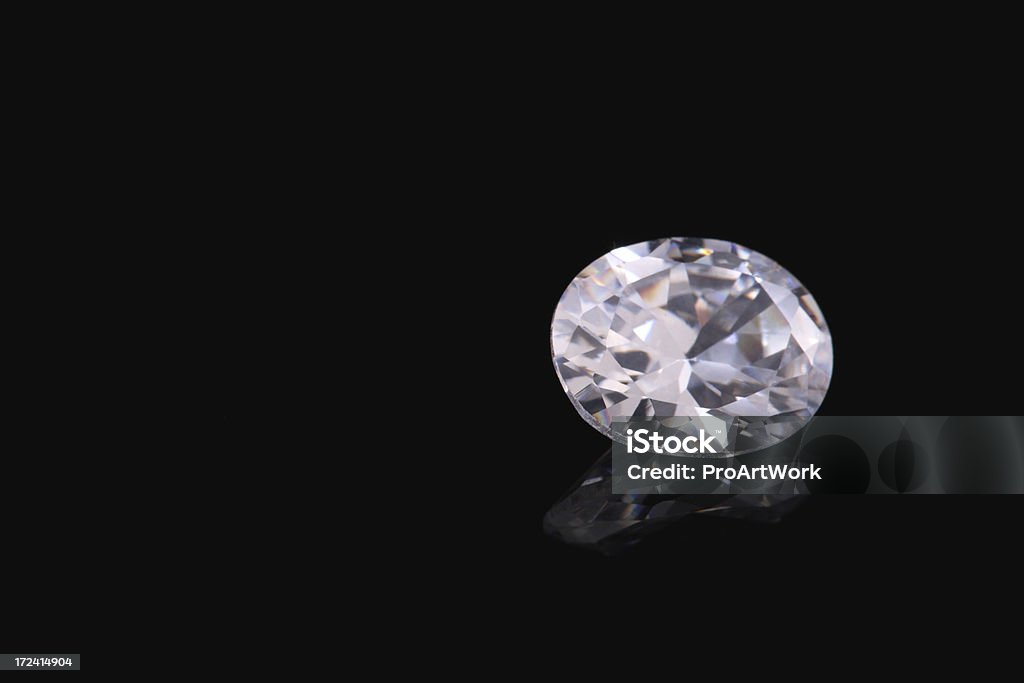 Ovale Form Diamond - Lizenzfrei Diamant Stock-Foto