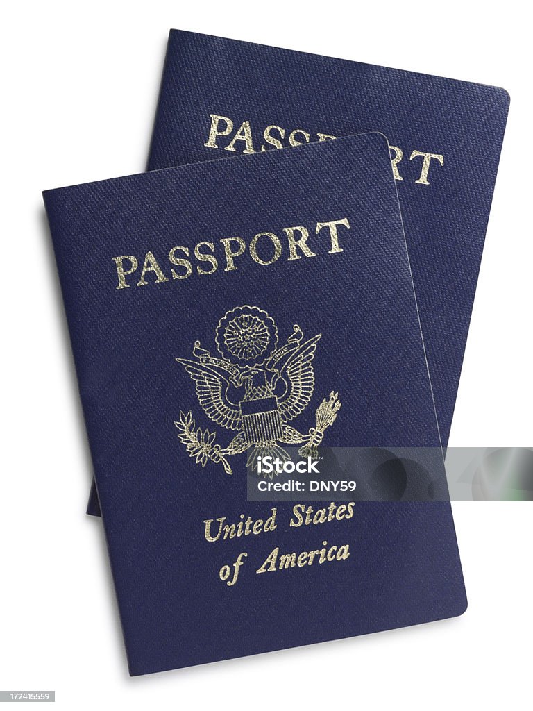 Dos pasaportes - Foto de stock de Aduana - Edificio de transporte libre de derechos