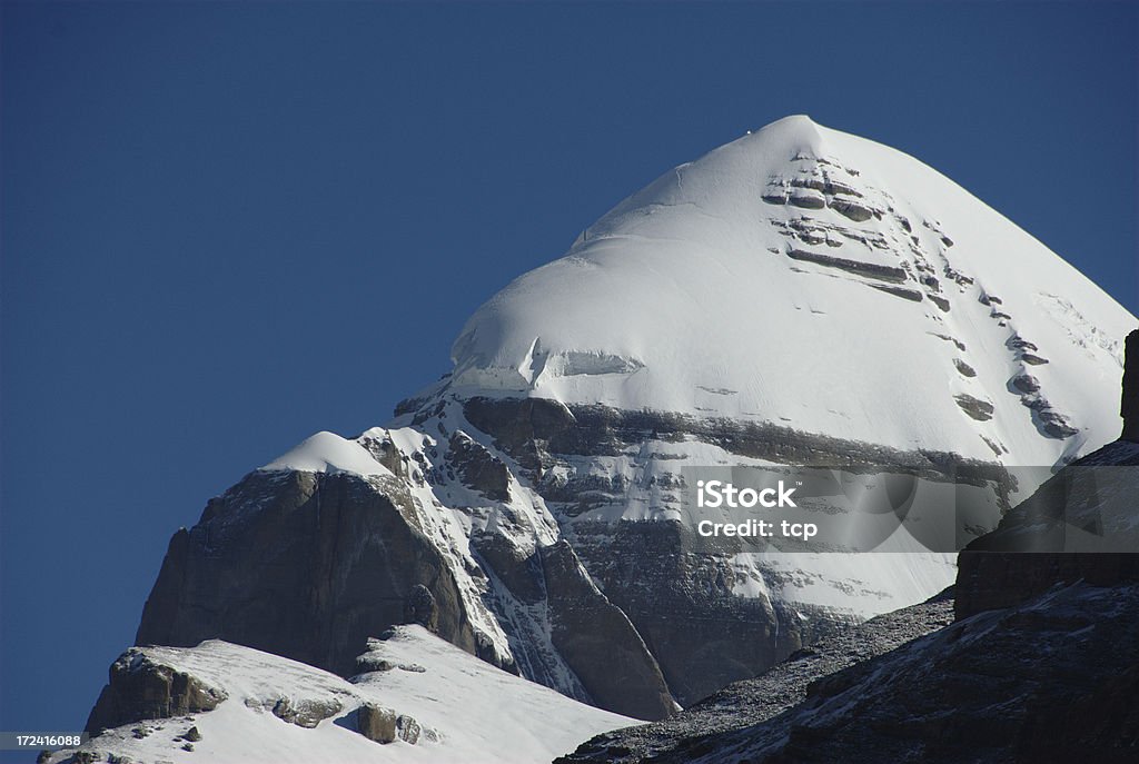 Monte Kailash (Gang Rinpoche, Tibet - Foto stock royalty-free di Inverno