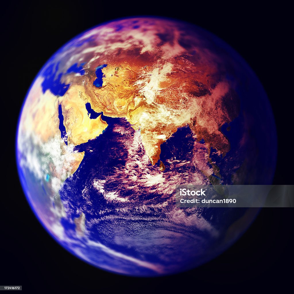 Terra-Aquecimento Global - Royalty-free Índia Foto de stock