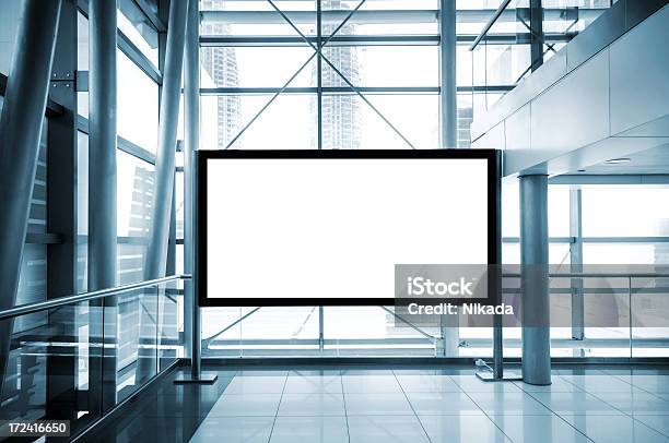 Billboard For Advertisement Stock Photo - Download Image Now - Computer Monitor, Lobby, Dubai