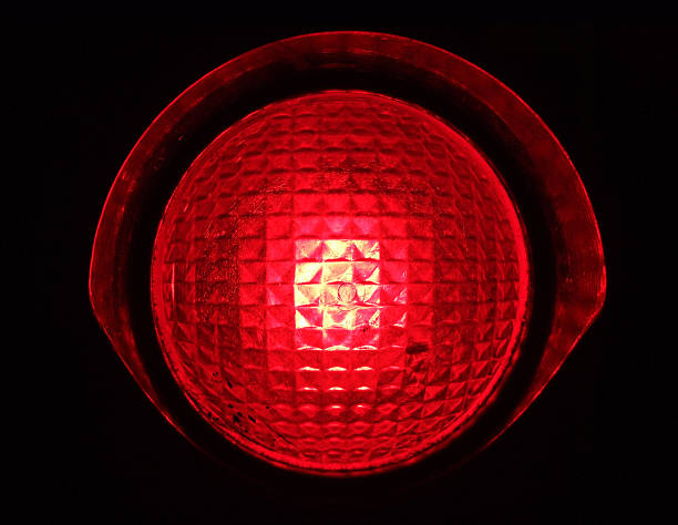 Red STOP Light red traffic light. red light stock pictures, royalty-free photos & images