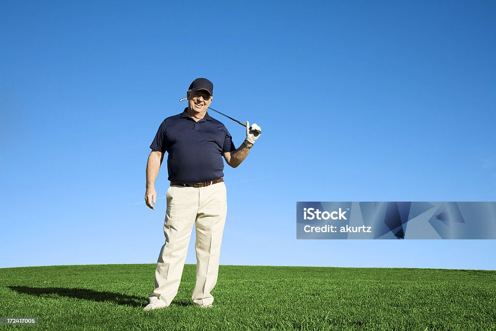 Starszy mężczyzna Golf serii - Zbiór zdjęć royalty-free (60-64 lata)