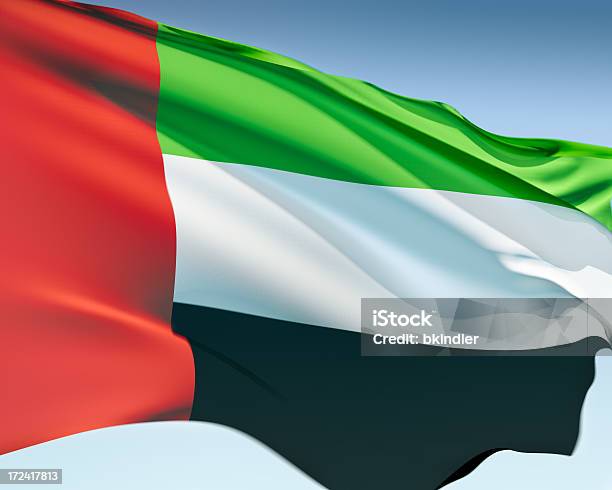 Флаг Объединенных Арабских Эмиратов — стоковые фотографии и другие картинки Флаг объединённых Арабских Эмиратов - Флаг объединённых Арабских Эмиратов, Без людей, Горизонтальный