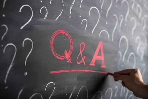 istock Q&A written in red chalk over a blackboard 172418227