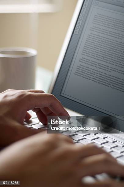 Typing Stock Photo - Download Image Now - Word Processor, Computer Keyboard, Typing