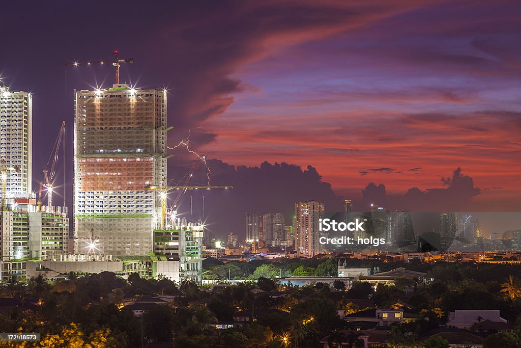 Crepúsculo en Manila, Filipinas - Foto de stock de Manila - Filipinas libre de derechos