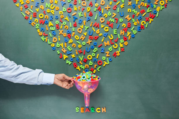 istock Searching and filtering words on blackboard for SEO concept 172418741