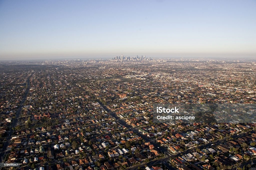 skyline von Melbourne - Lizenzfrei Geplante Wohnsiedlung Stock-Foto