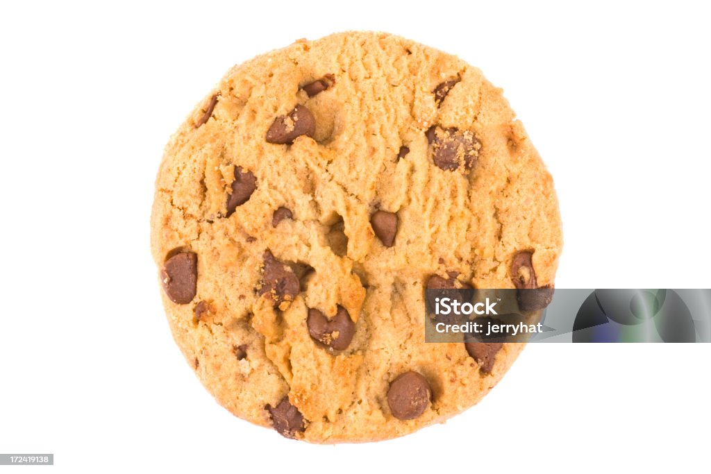 Chocolate Chip Cookie - Lizenzfrei Freisteller – Neutraler Hintergrund Stock-Foto