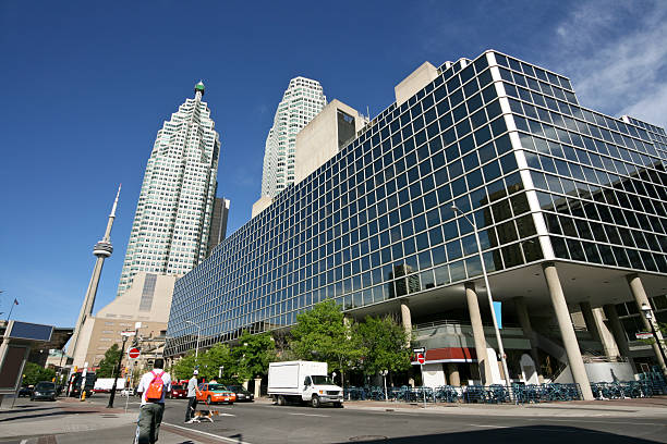 toronto przód street - canada trust tower zdjęcia i obrazy z banku zdjęć