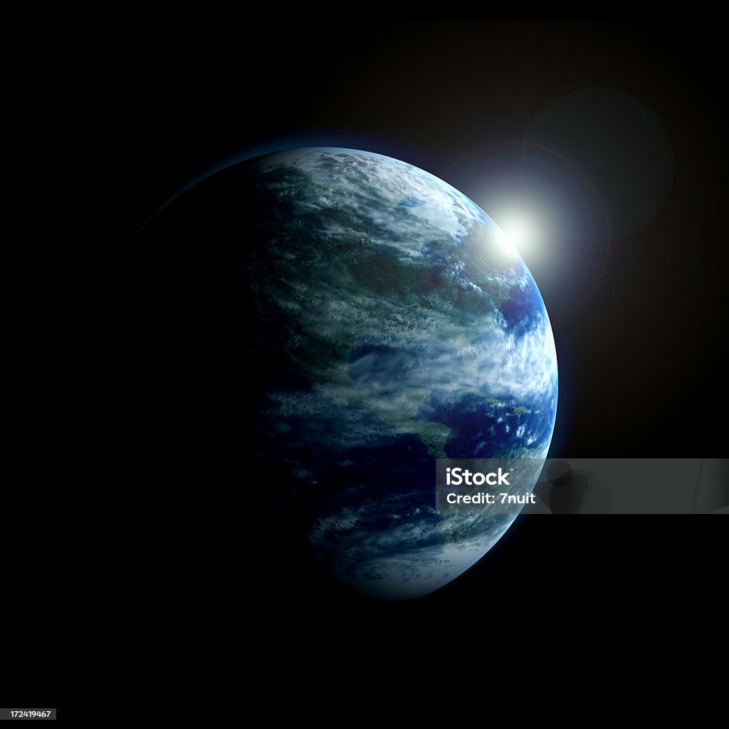 3 D ziemi kształt przestrzeni - Zbiór zdjęć royalty-free (Globus - Wyposażenie do nawigacji)