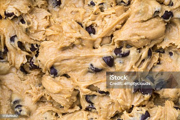 Chocolate Chip Cookie Dough Stock Photo - Download Image Now - Dough, Cookie, Chocolate Chip Cookie