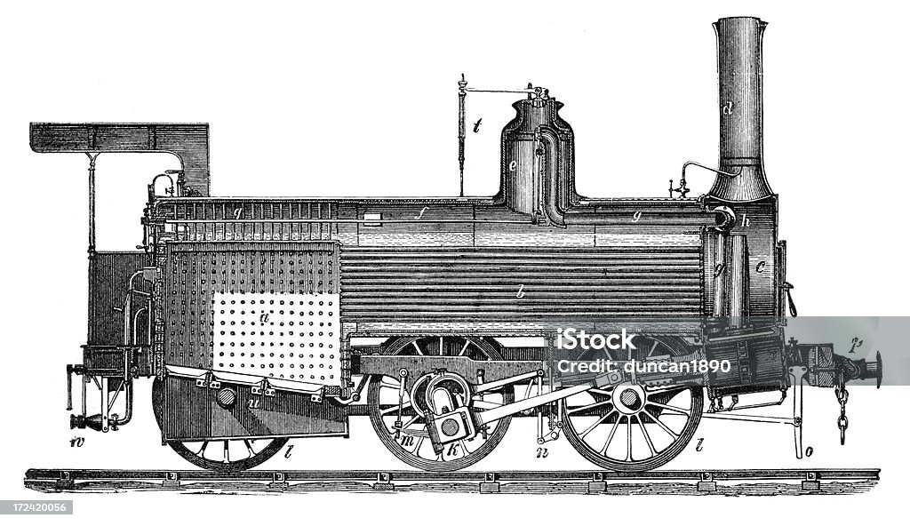 Old belga locomotora - Ilustración de stock de Anticuado libre de derechos