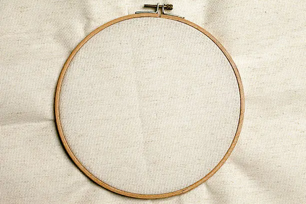 Frame for embroidery.