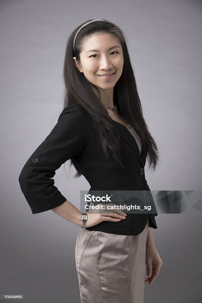 Executivo feminino atraente e asiático Chinês - Royalty-free 20-29 Anos Foto de stock