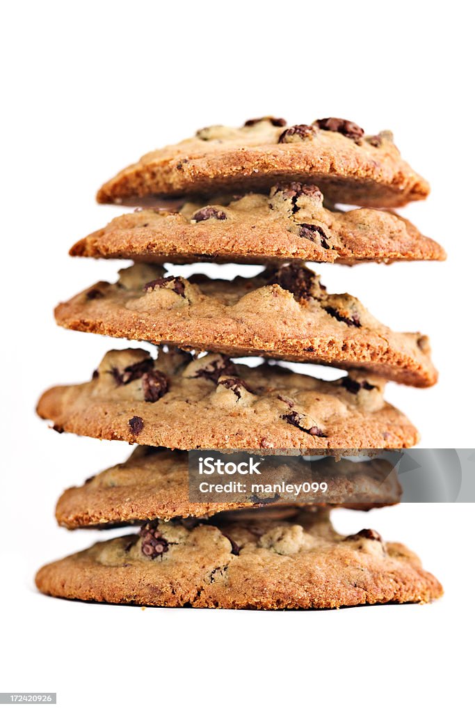 Hausgemachte Schokolade-chip-Kekse liegen (flachen Schärfentiefe - Lizenzfrei Backen Stock-Foto