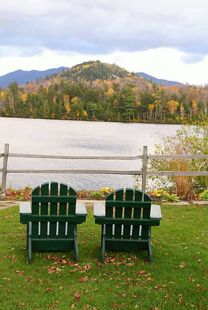 istock Adirondack Chairs in the Adirondacks 172420959