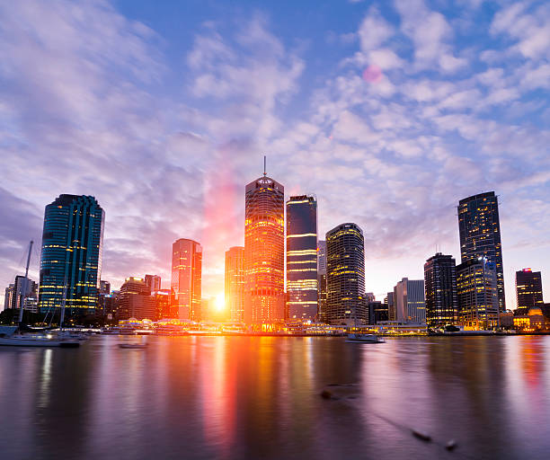 River City Sunset "Sunset in Brisbane, Australia." brisbane photos stock pictures, royalty-free photos & images