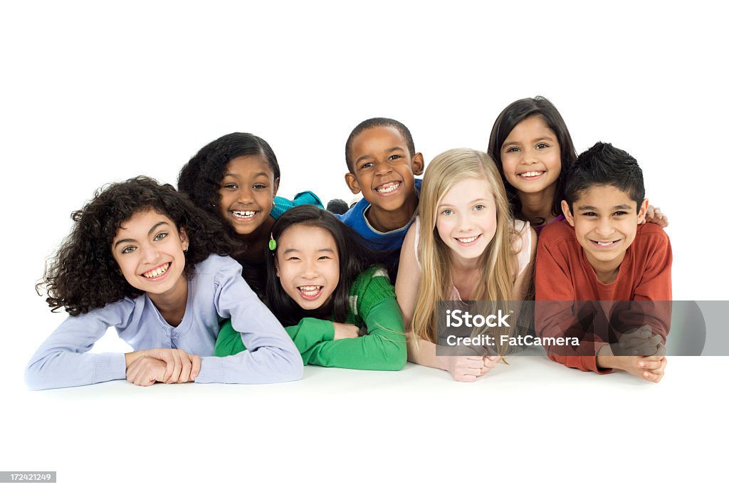 Vielfältige Gruppe von Kindern - Lizenzfrei 10-11 Jahre Stock-Foto