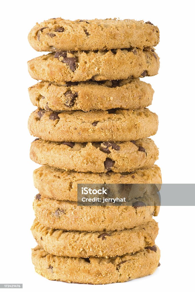 Pila galleta con pedacitos de Chocolate - Foto de stock de Al horno libre de derechos