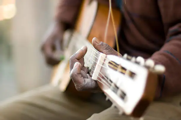 Photo of Hand of a Guitar Player