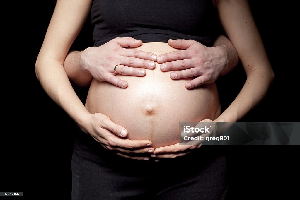 pregnancy - abdomen Abdomen Stock Photo