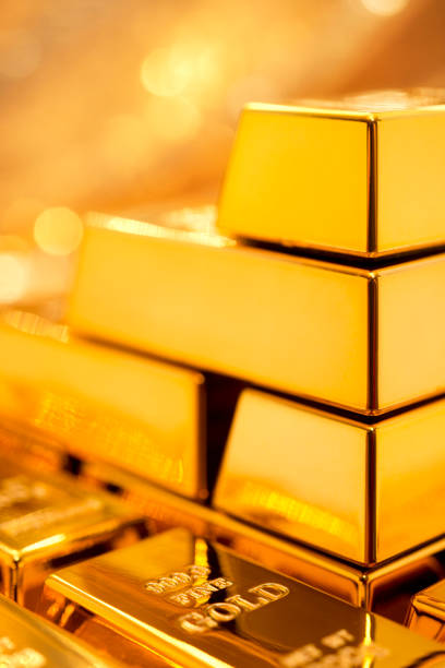 istock Pyramid of gold ingots 172421999