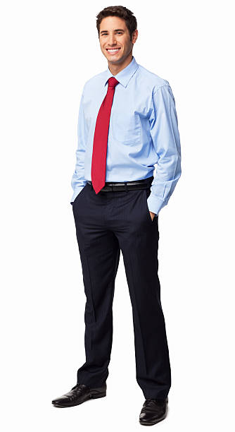 istock Male Executive Standing With Hands In Pockets - Isolated 172422047