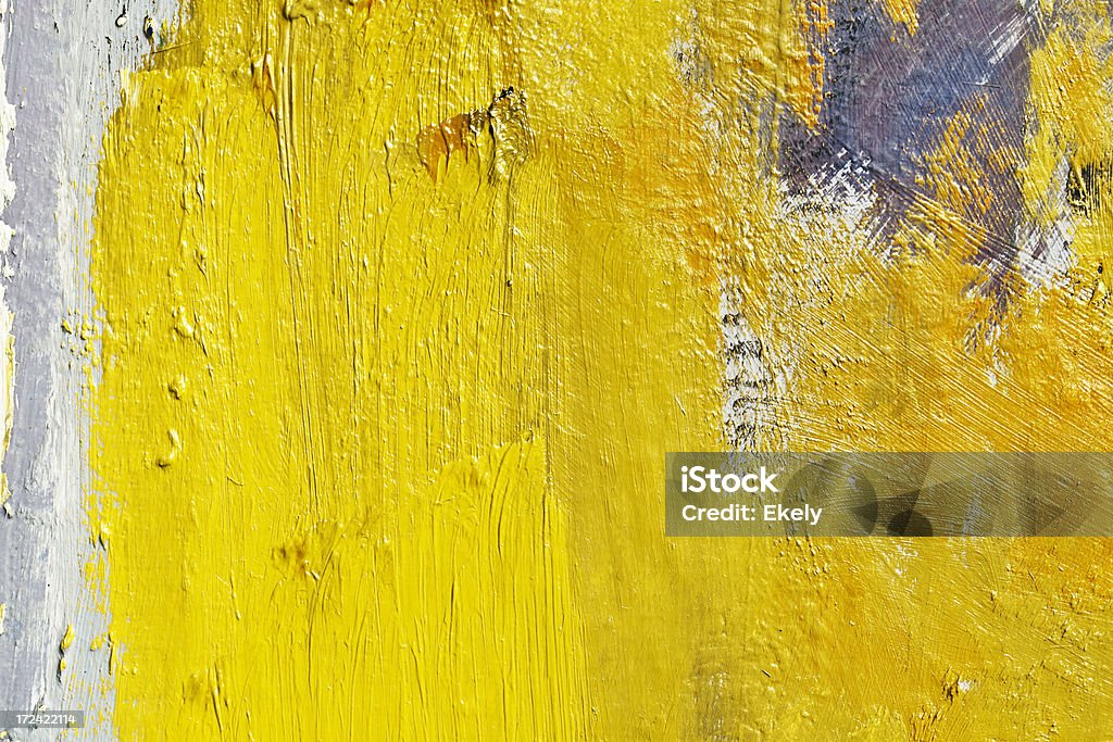 Astratto dipinto sfondo giallo d'arte. - Foto stock royalty-free di Arancione