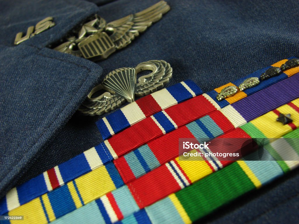 Tenue habillée de l'US Air Force - Photo de Purple Heart libre de droits