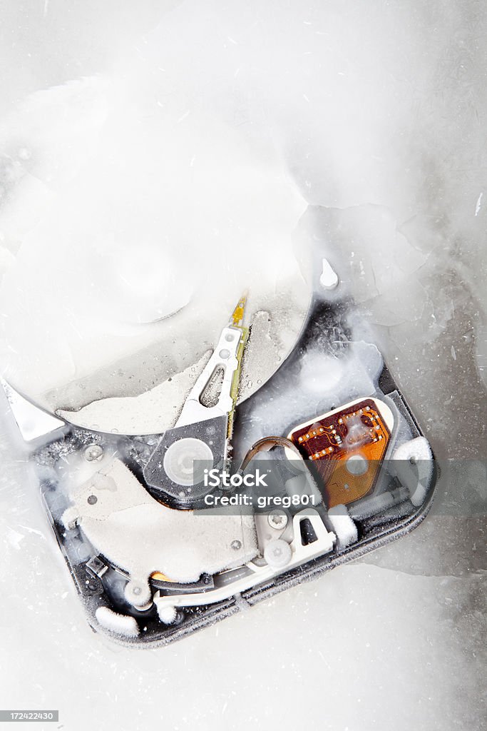 Frozen hard drive Abstract Stock Photo