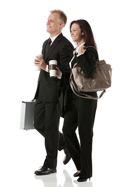 istock Happy business couple walking together 172423156