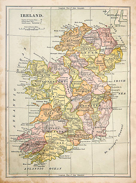 istock Victorian Vintage Map of Ireland 172423330